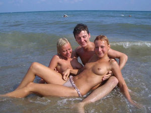 topless teens beach