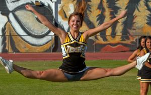 cheerleader bent over