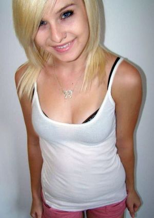 young petite blonde